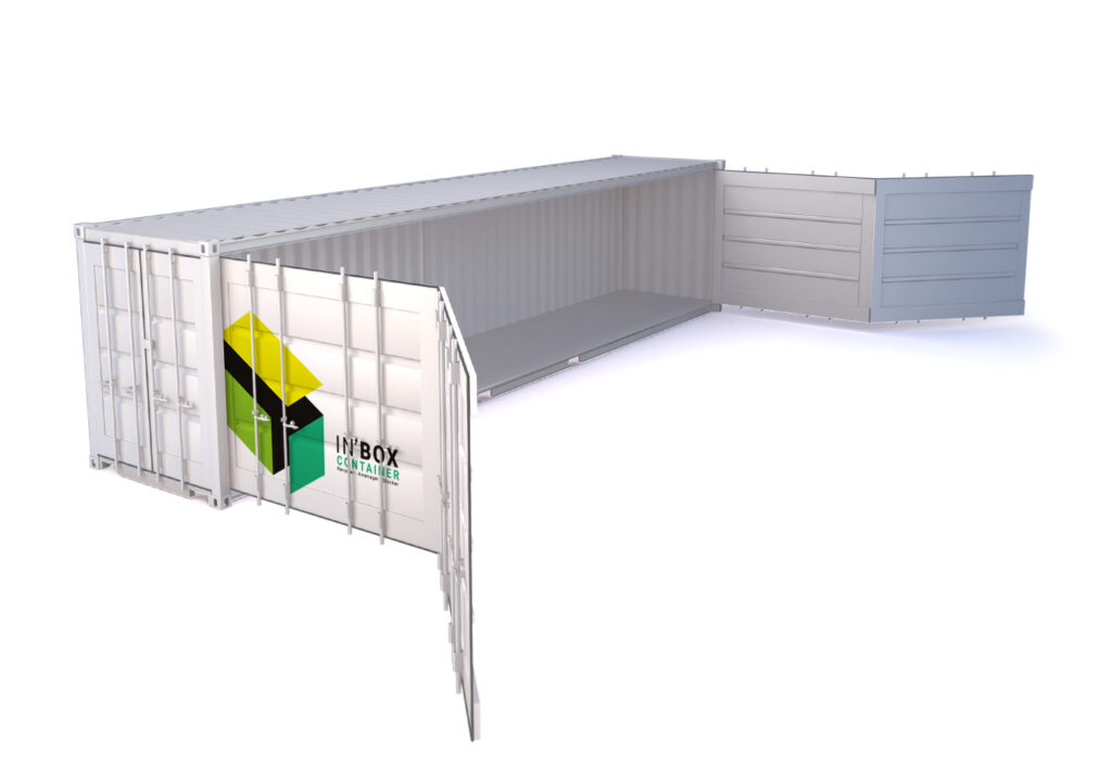 Conteneur spécifique pieds High Cube Open Side l InBOX Container